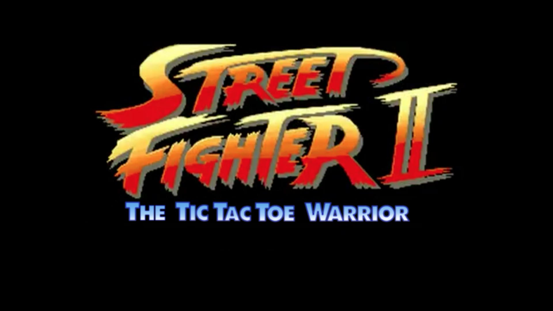 Street Fighter 2 - The Tic Tac Toe Warrior difficulty select screen