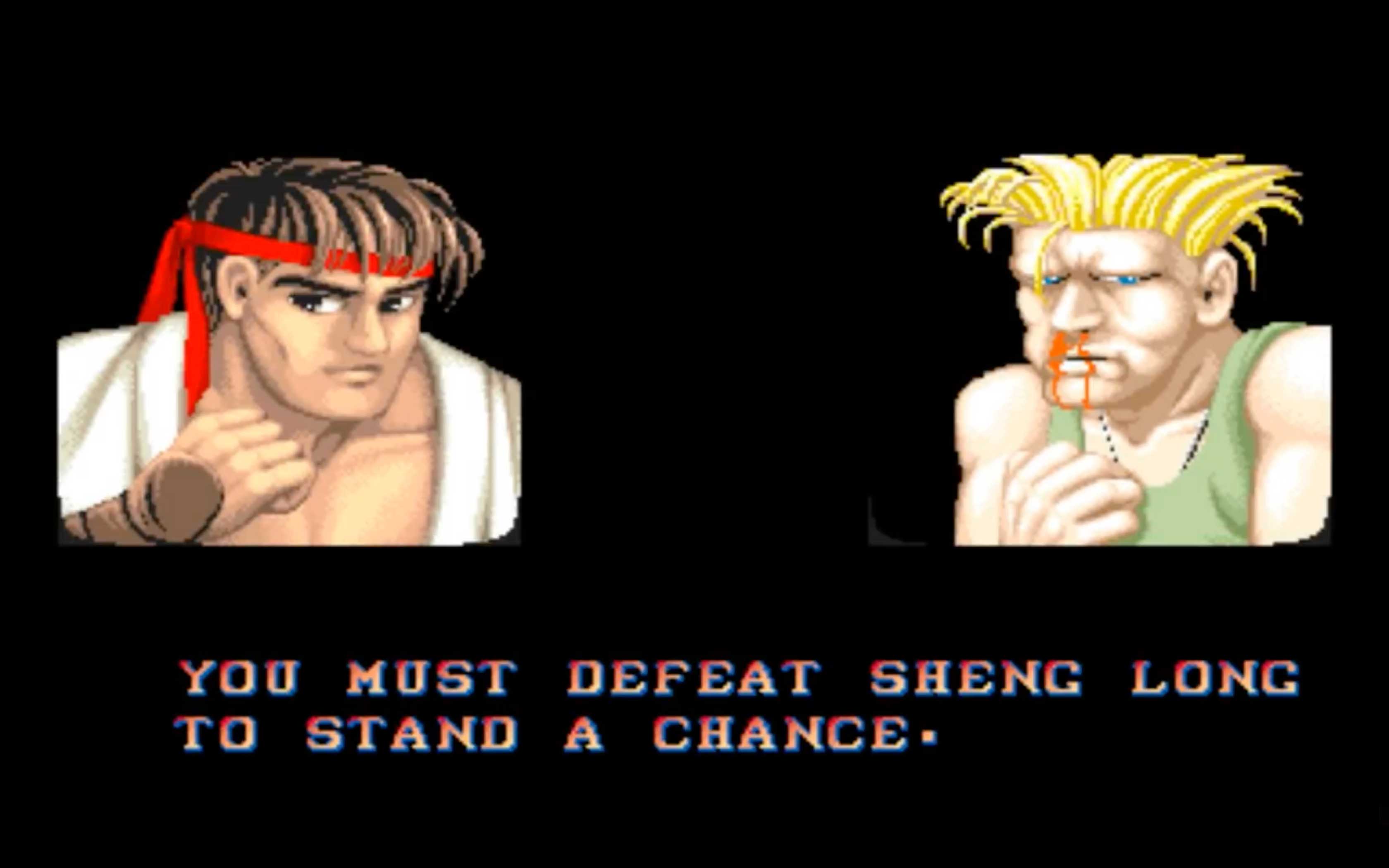 Street Fighter 2 - The Tic Tac Toe Warrior end screen